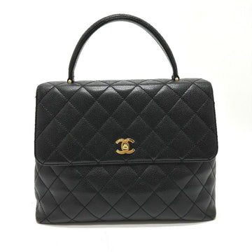 Black Leather Chanel Handbag