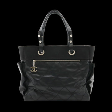 Black Leather Chanel Paris Biarritz