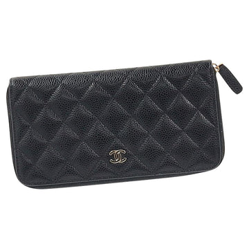 Black Leather Chanel Wallet On Chain