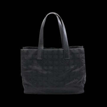 Black Leather Chanel Travel Line