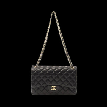 Black Leather Chanel Deauville