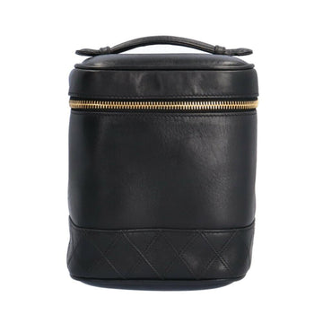 Black Leather Chanel Handbag