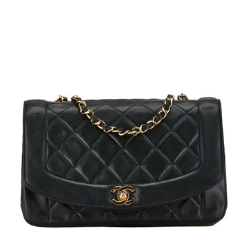 Black Leather Chanel Crossbody Bag