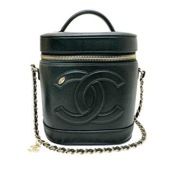 Black Leather Chanel Vanity