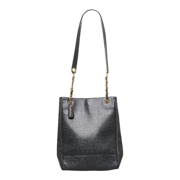 Black Leather Chanel Handbag