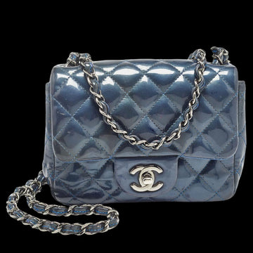 Blue Leather Chanel Flap Bag