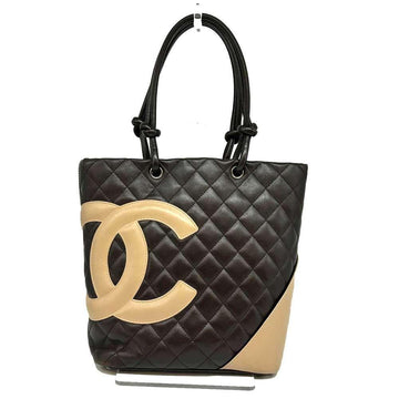 Brown Leather Chanel Tote