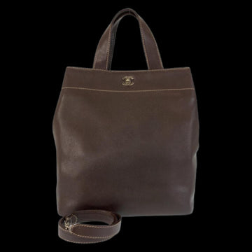 Brown Leather Chanel Tote