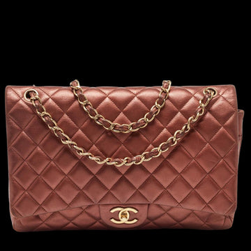 Brown Leather Chanel Flap Bag