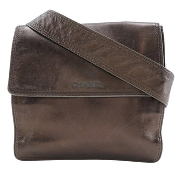 Brown Leather Chanel Shoulder Bag