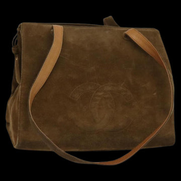 Brown Suede Chanel Shoulder Bag