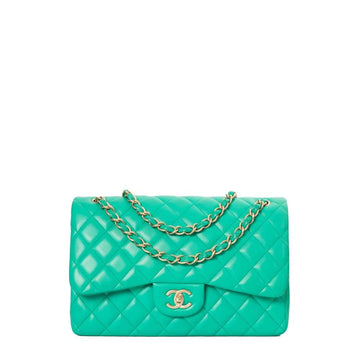 Green Leather Chanel Timeless