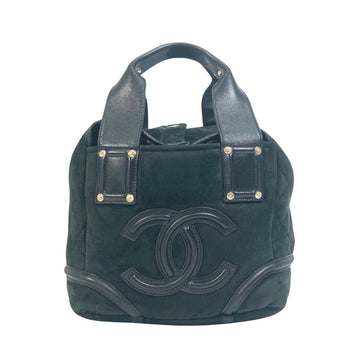 Green Suede Chanel Tote