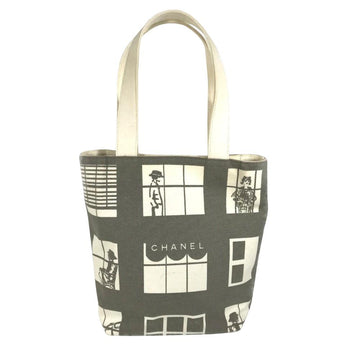 Grey Canvas Chanel Tote