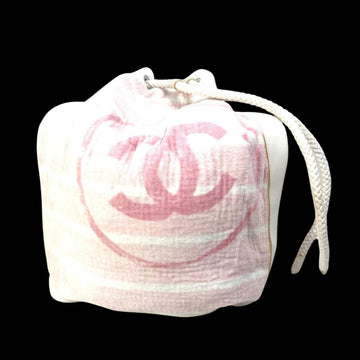 Pink Cotton Chanel Shoulder Bag