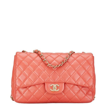 Pink Leather Chanel Shoulder Bag