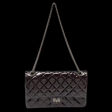 Purple Leather Chanel Flap Bag