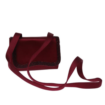 Red Fabric Chanel Shoulder Bag