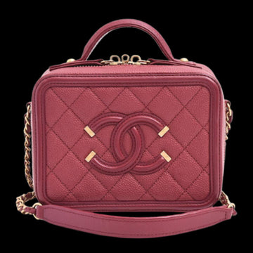 Red Leather Chanel Handbag