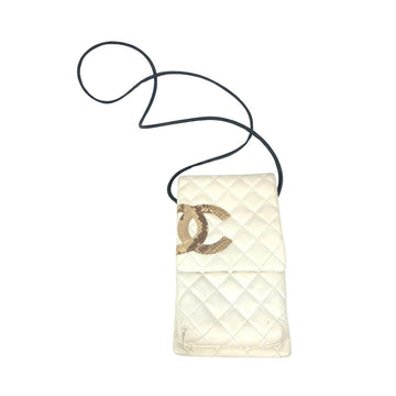 White Leather Chanel Shoulder Bag