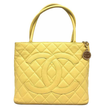 Yellow Leather Chanel Handbag