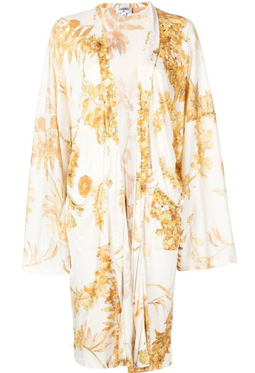 Paris Athens silk Baroque Pattern Kimono