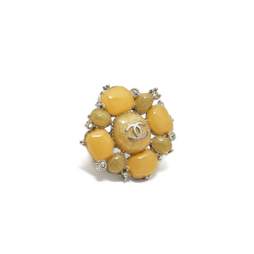 Yellow Stone Embellished Ring