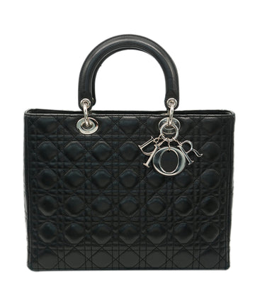 Christian Dior Black Zip Closure Large Lady  ALC1769