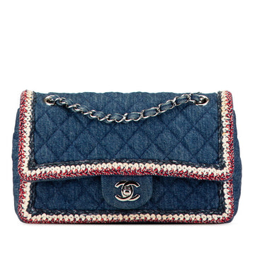 Top Quality Chanel Leather/denim Matelasse Coco Mark Chain Shoulder Bag