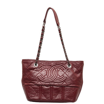 Top Quality Chanel Big Coca-Cola Chain Tote Bag Wine Red  Leather  Chanel