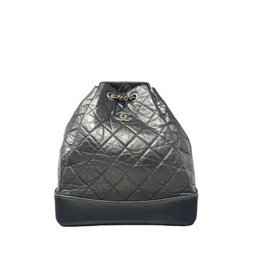 Top Quality Chanel Top Quality Chanel Aged Calfskin Quilted Small Gabrielle Backpack Black - Black