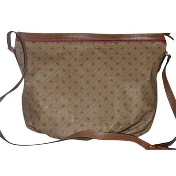 Gucci Vintage Pursesdesigner Purses Camel Leather With Redgreen Striped Accents Logo Link Print Coat