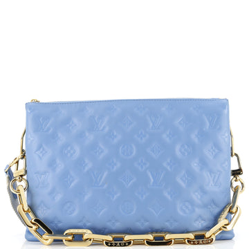 Coussin Bag Monogram Embossed Leather MM