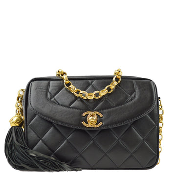 Top Quality Chanel Black Leather Camera Bag Mini