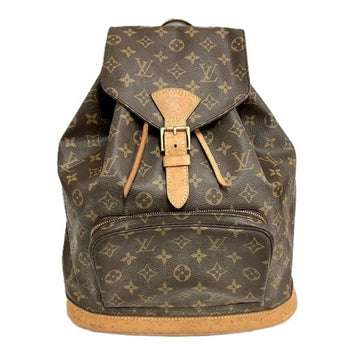 Louis Vuitton Montsouris Gm  Canvas Backpack Bag