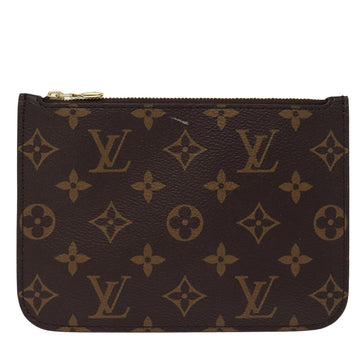 Louis Vuitton Neverfull  Canvas Clutch Bag