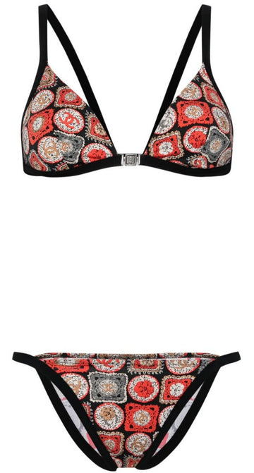 Top Quality Chanel CC Print Triangle Bikini
