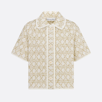 Dior Or Short-Sleeved Cannage Jacket