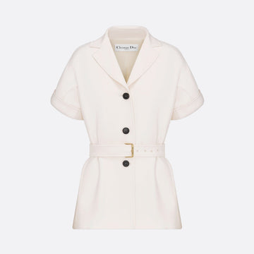 Short-Sleeved Belted Jacket