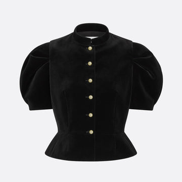 Fitted Short-Sleeved Jacket