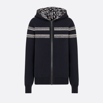 Reversible Zipped Cardigan with Hood