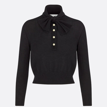 Tied Collar Sweater