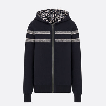 Reversible Zipped Cardigan with Hood