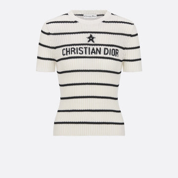 Dior Mariniere Short-Sleeved Sweater