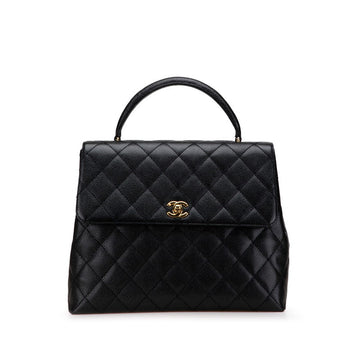 Chanel Coco Mark Matelasse Caviar Skin Handbag