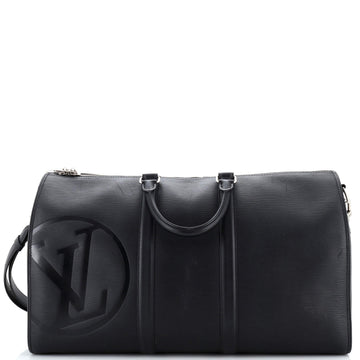 Keepall Bandouliere Bag Initials Epi Leather 45