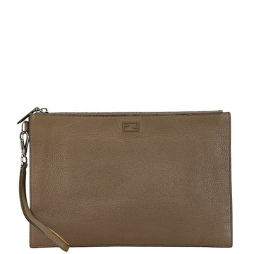 Fendi  Leather Clutch Bag ()