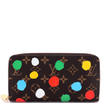 Zippy Wallet Yayoi Kusama Painted Dots Monogram Canvas