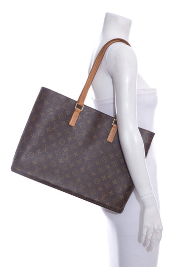 Louis Vuitton 2001 Brown Luco Monogram Leather/canvas Handbag