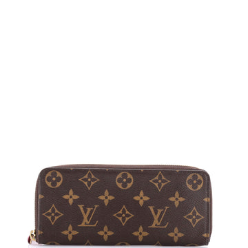 Leather Wallet Monogram Canvas